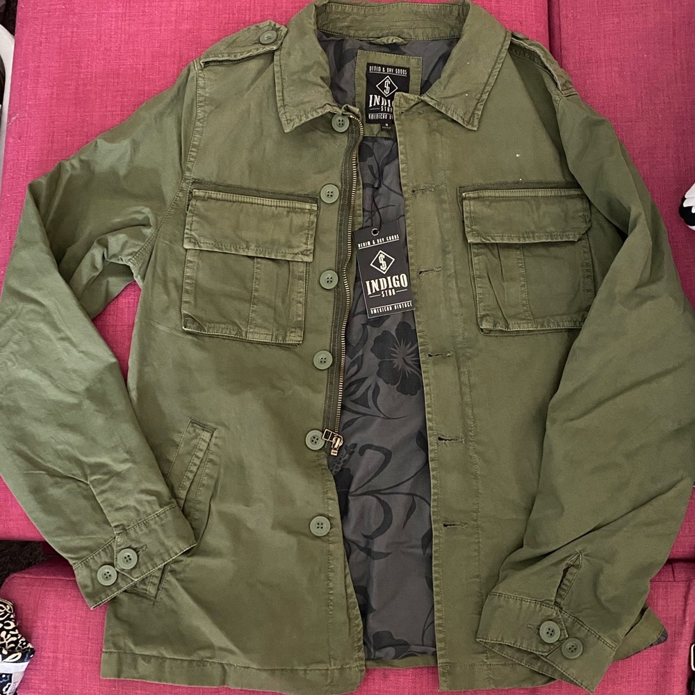 Olive green army jacket